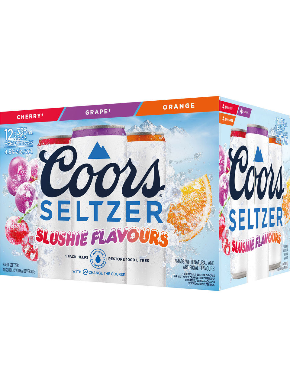 the box of slushie coors seltzers
