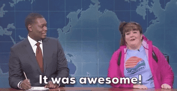 Aidy Bryant talks about something that &quot;was awesome&quot; in an &quot;SNL&quot; skit