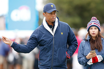 Tiger Woods and his ex Erica Herman at the 2019 Presidents Cup
