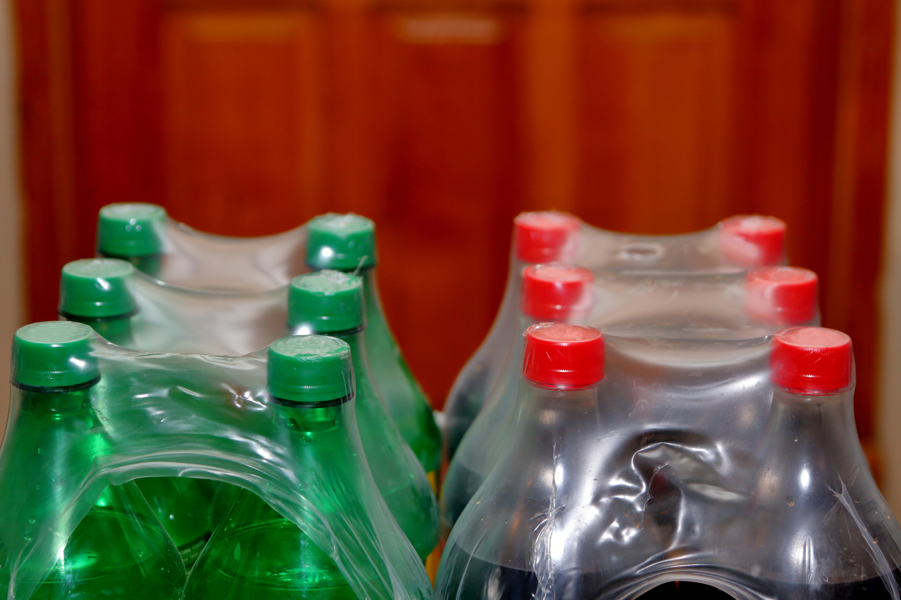 Liter soda bottles