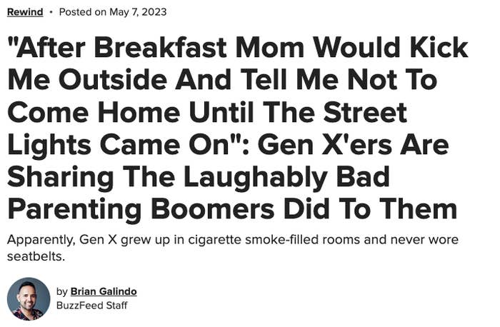 Screenshot of a BuzzFeed article