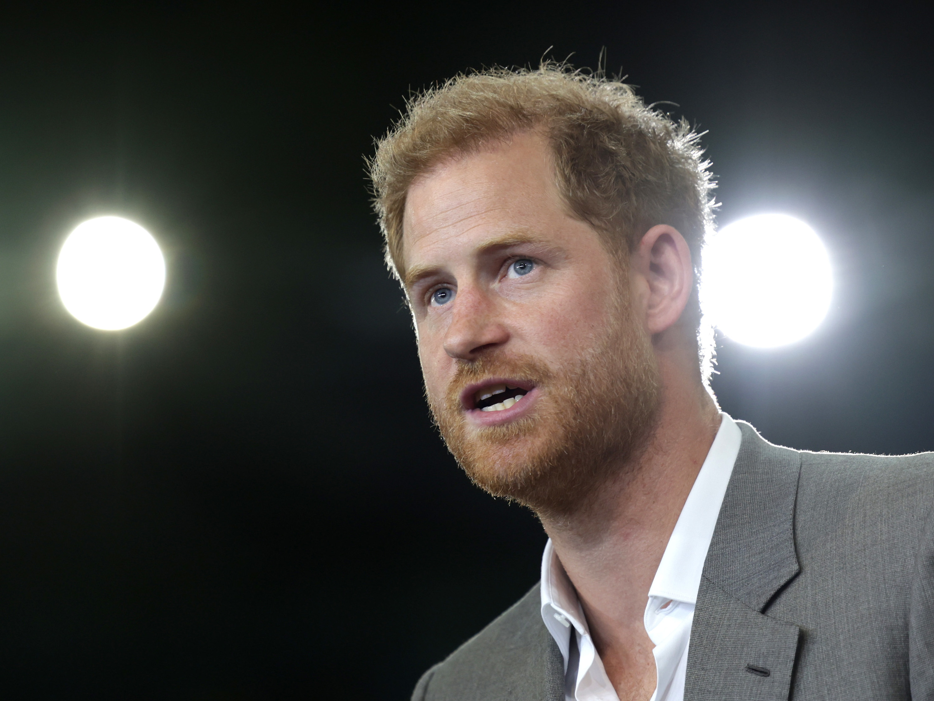 Closeup of Prince Harry