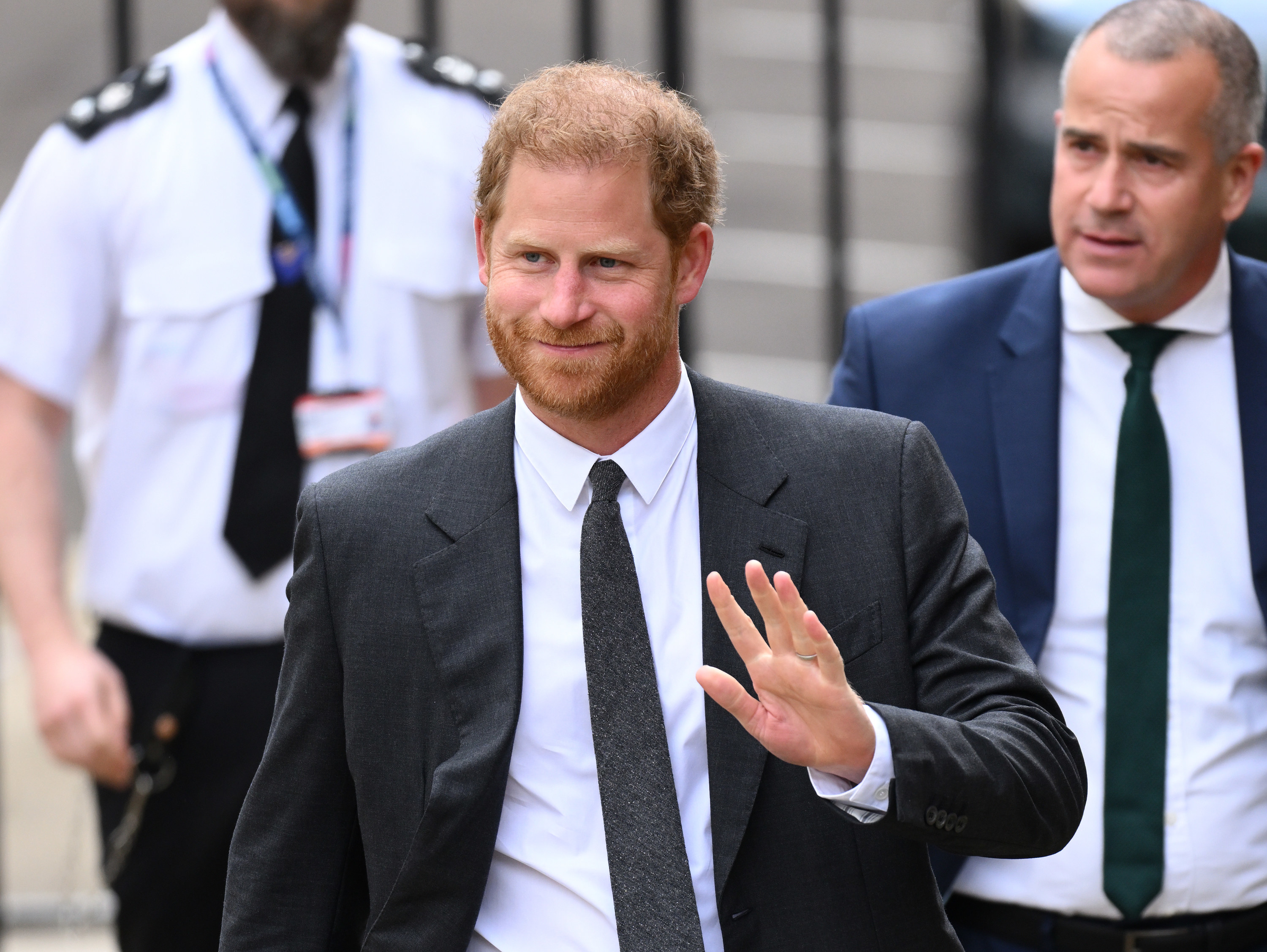 Prince Harry waving