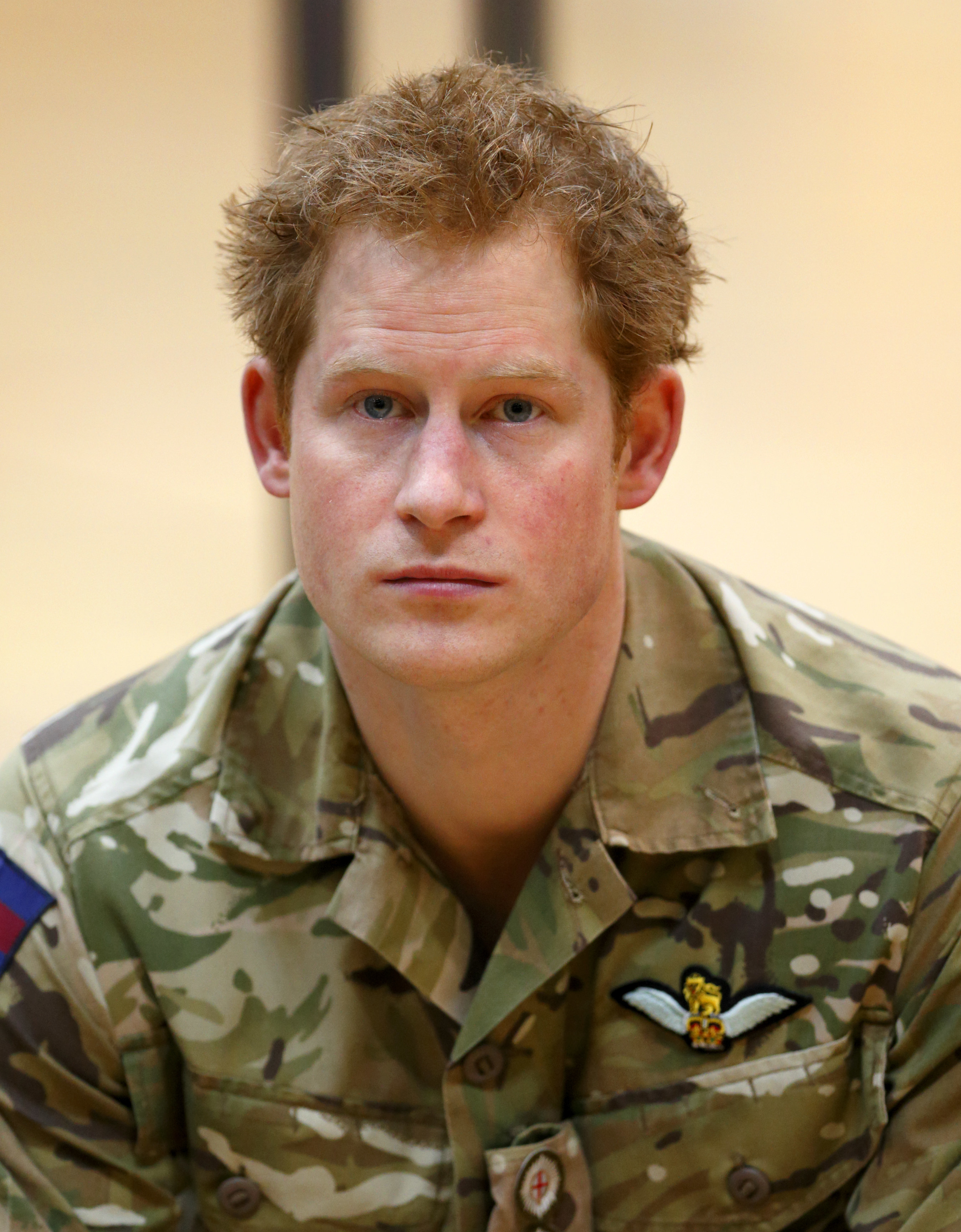 Closeup of Prince Harry