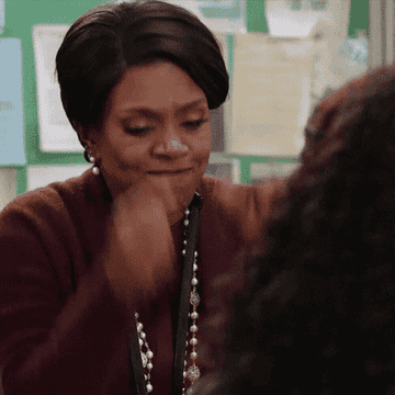 Barbara looking excited