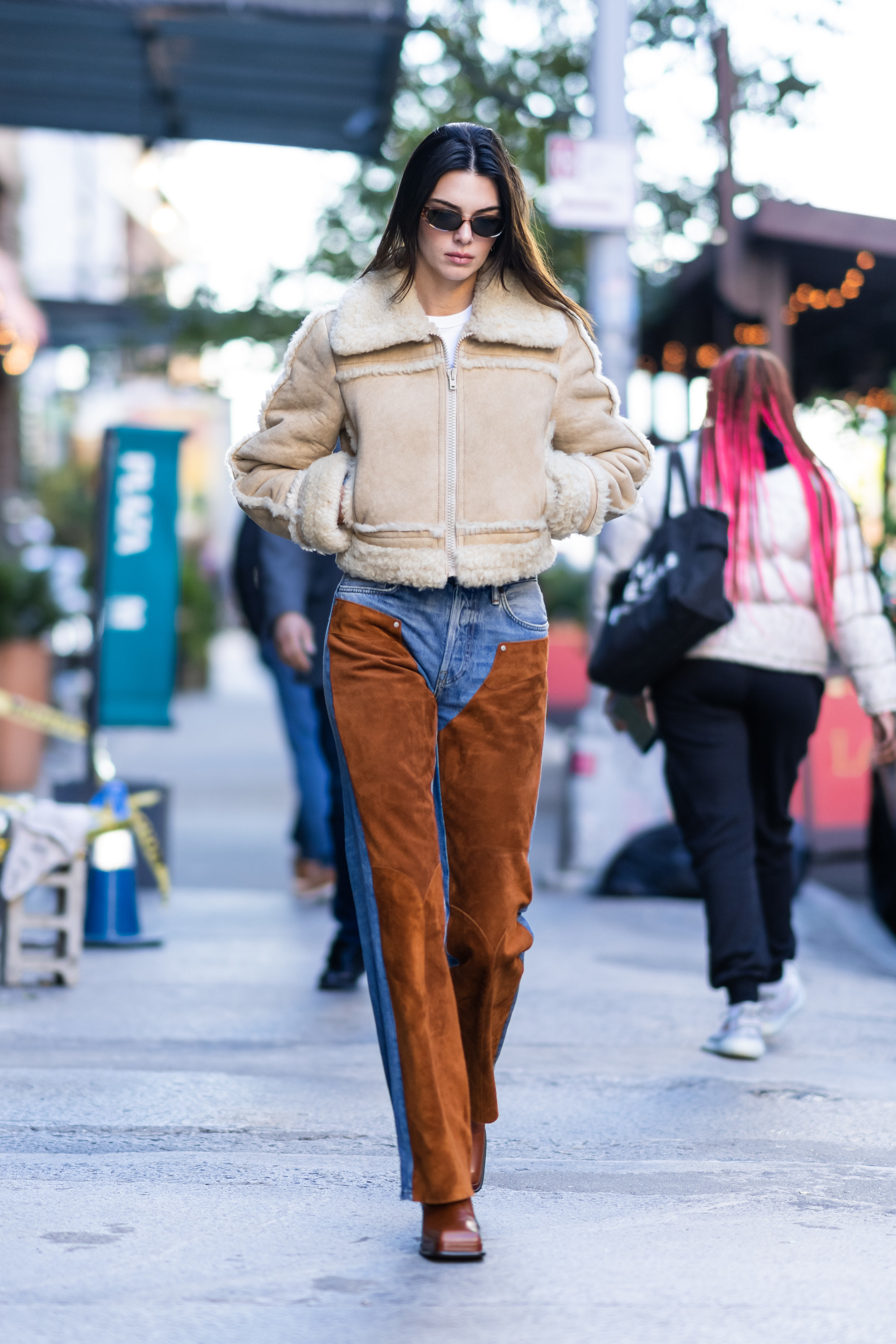 Kendall Jenner walking down the street