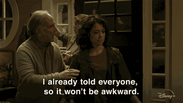 "I already told everyone so it won't be awkward."