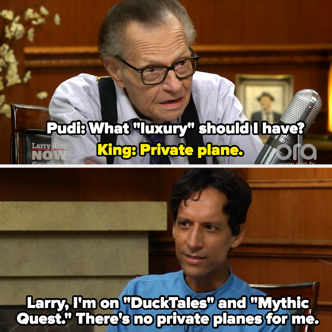 danny saying, larry im on dicktales and mythic quest. there&#x27;s no private planes for me