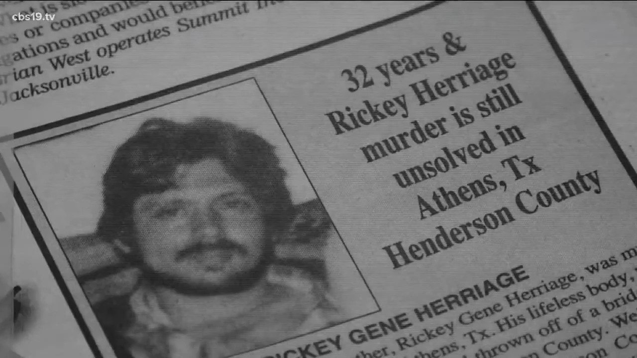 A newspaper about the Rickey Herriage murder