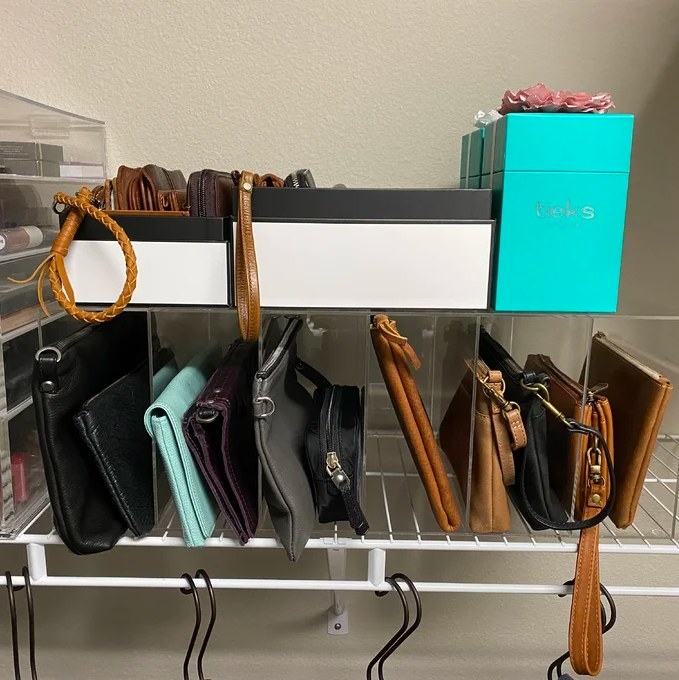 Reviewer&#x27;s photo of the shelf dividers