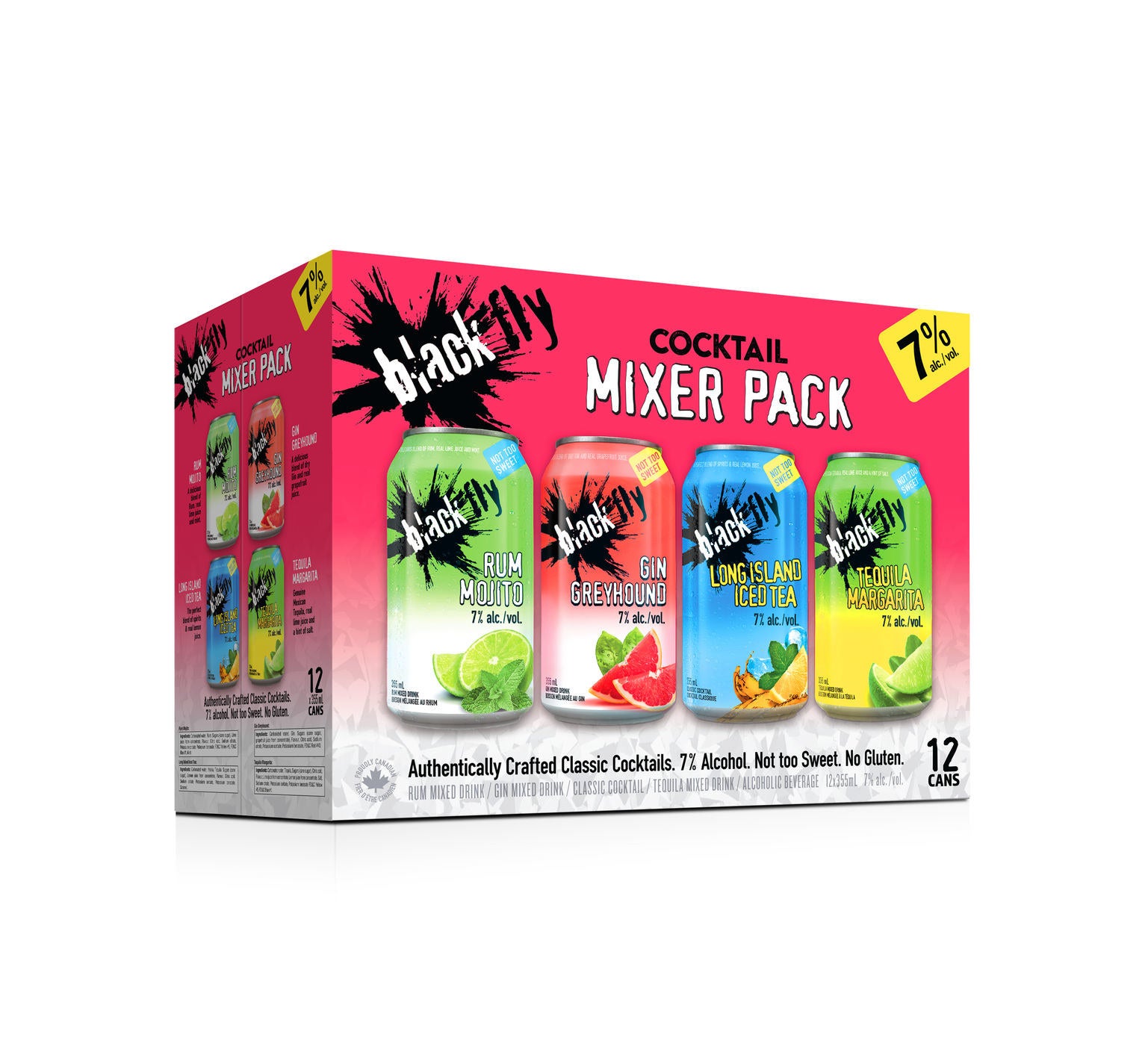 the box of blackfly cocktail mixers