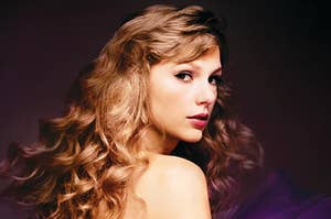 Taylor Swift on the Speak Now Taylor's Version album cover