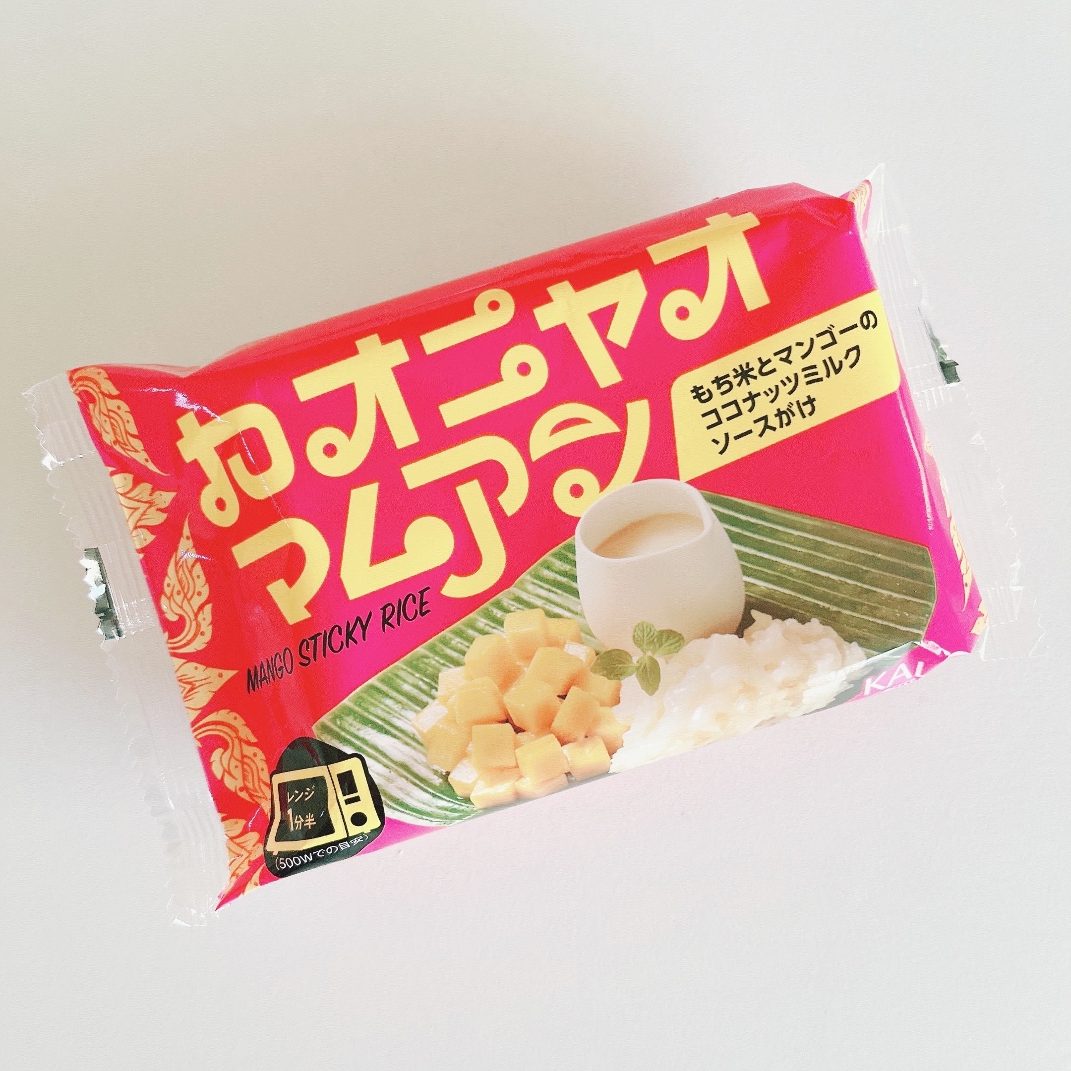 カルディのオススメの商品「もち米とマンゴーのココナッツミルクソースがけ カオニャオマムアン」