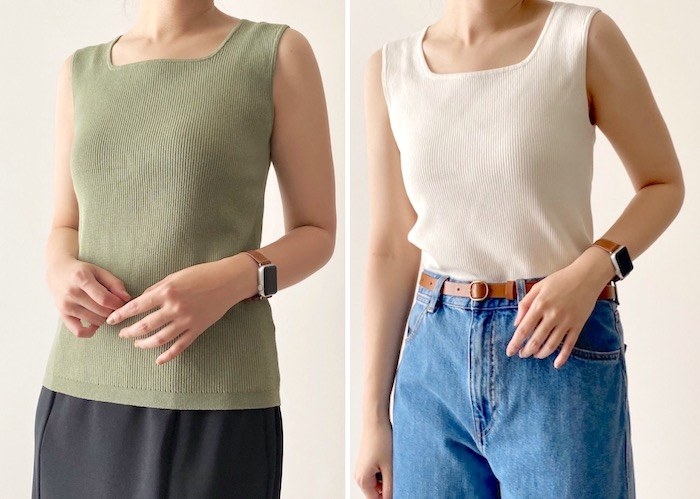 GU トップス GU】全色そろえたくなる可愛さ！1490円の「高見えトップス」体の