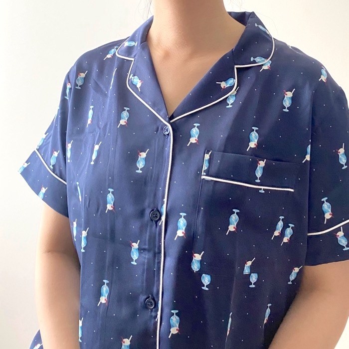 GU（ジーユー）のおすすめパジャマ「サテンパジャマ」