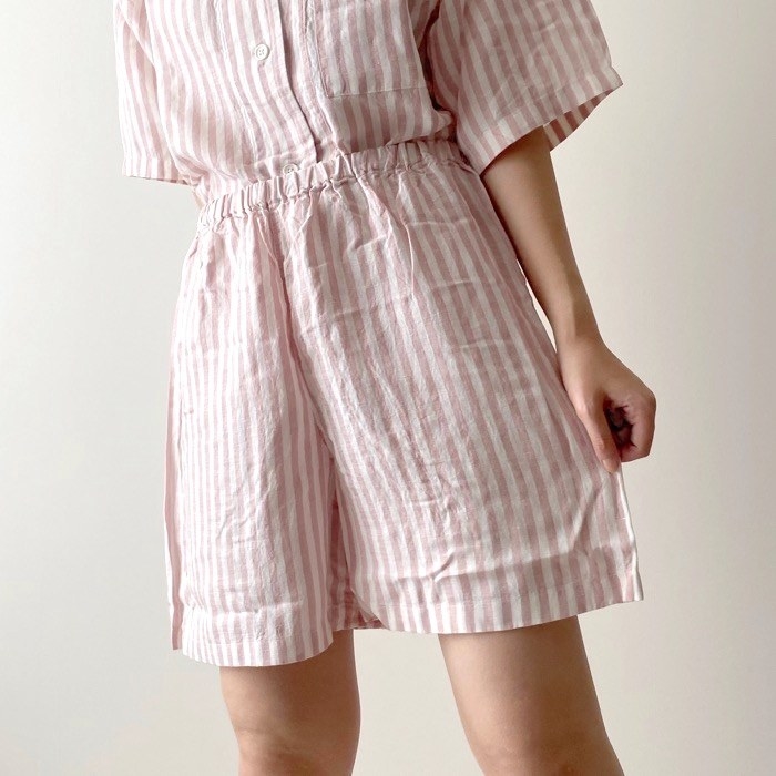 無印良品のオススメのファッション「天然由来の接触冷感　リヨセル麻半袖パジャマ」