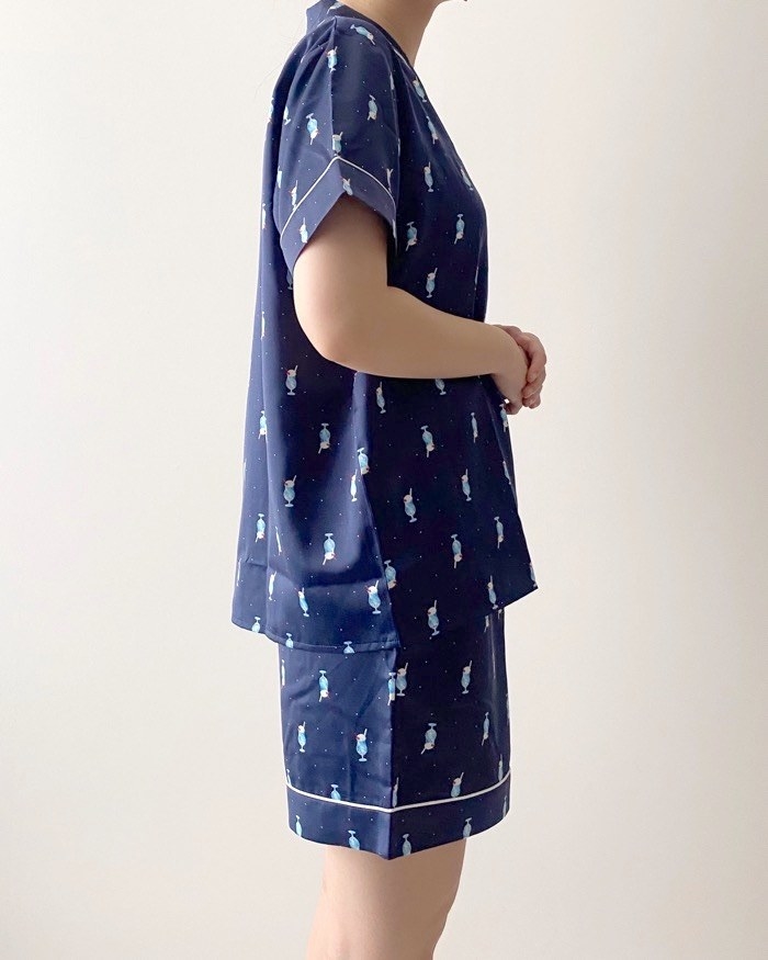 GU（ジーユー）のおすすめパジャマ「サテンパジャマ」