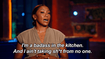 Chef saying &quot;I'm a badass in the kitchen and I ain't taking shit from no one&quot;