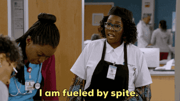 Kemi saying &quot;I am fueled by spite&quot; on Bob Hearts Abishola