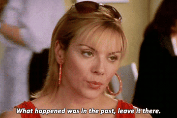 Samantha saying &quot;What happened was in the past; leave it there&quot;