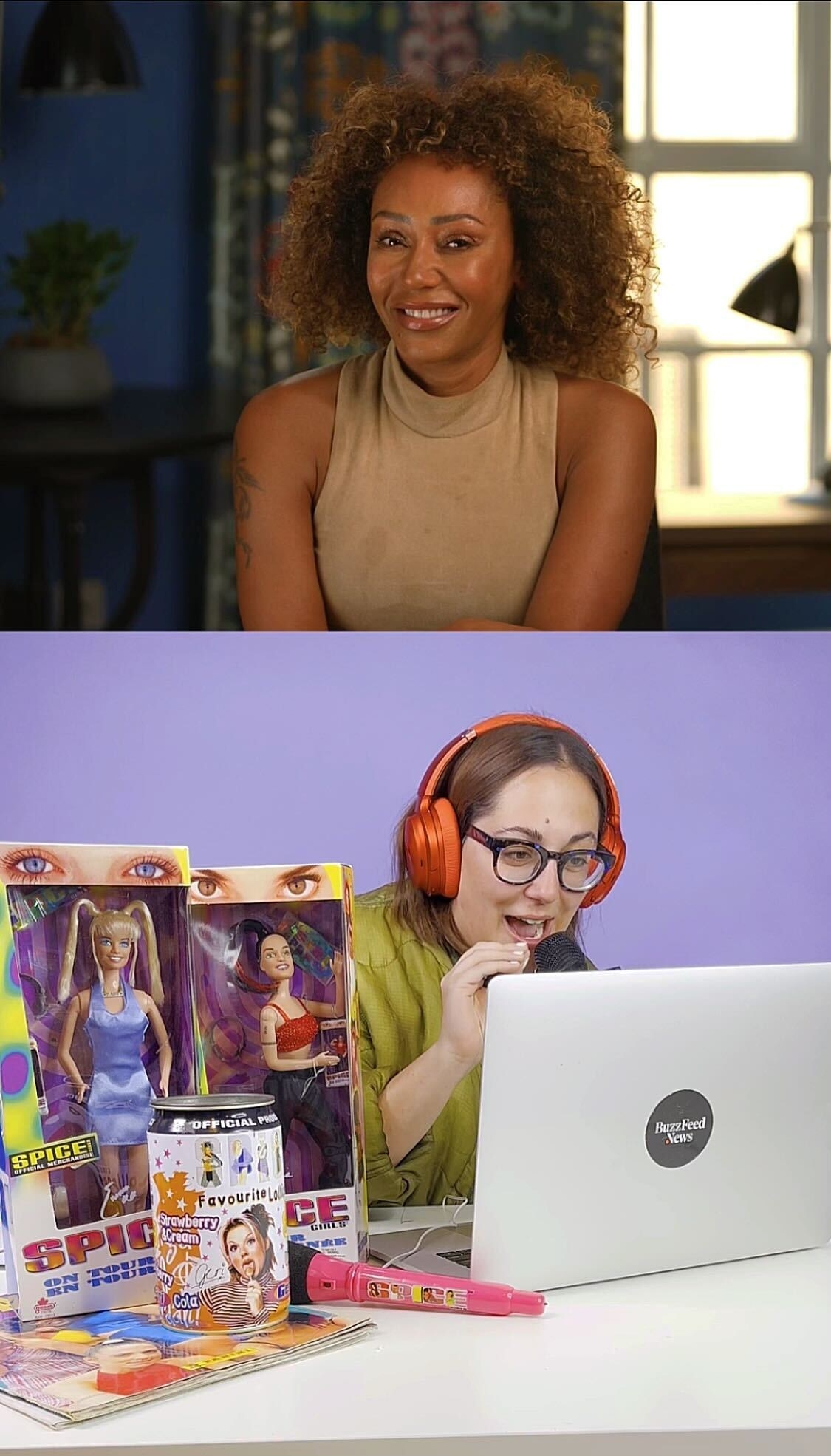 author talking to mel b on zoom