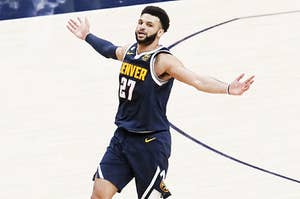 Jamal Murray during the NBA playoffs agains the Los Angeles LAkers