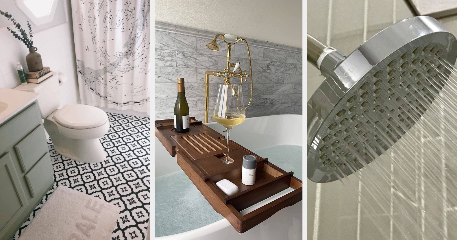 Bathroom Multi-function Natural Bamboo Storage Rack Over Shower Head  Organizer, Shower Ball, Shampoo, Conditioner, Soap Holder : Target