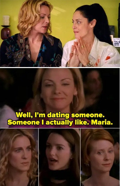 Sam telling her friends she&#x27;s dating someone she actually likes, &quot;Maria&quot;
