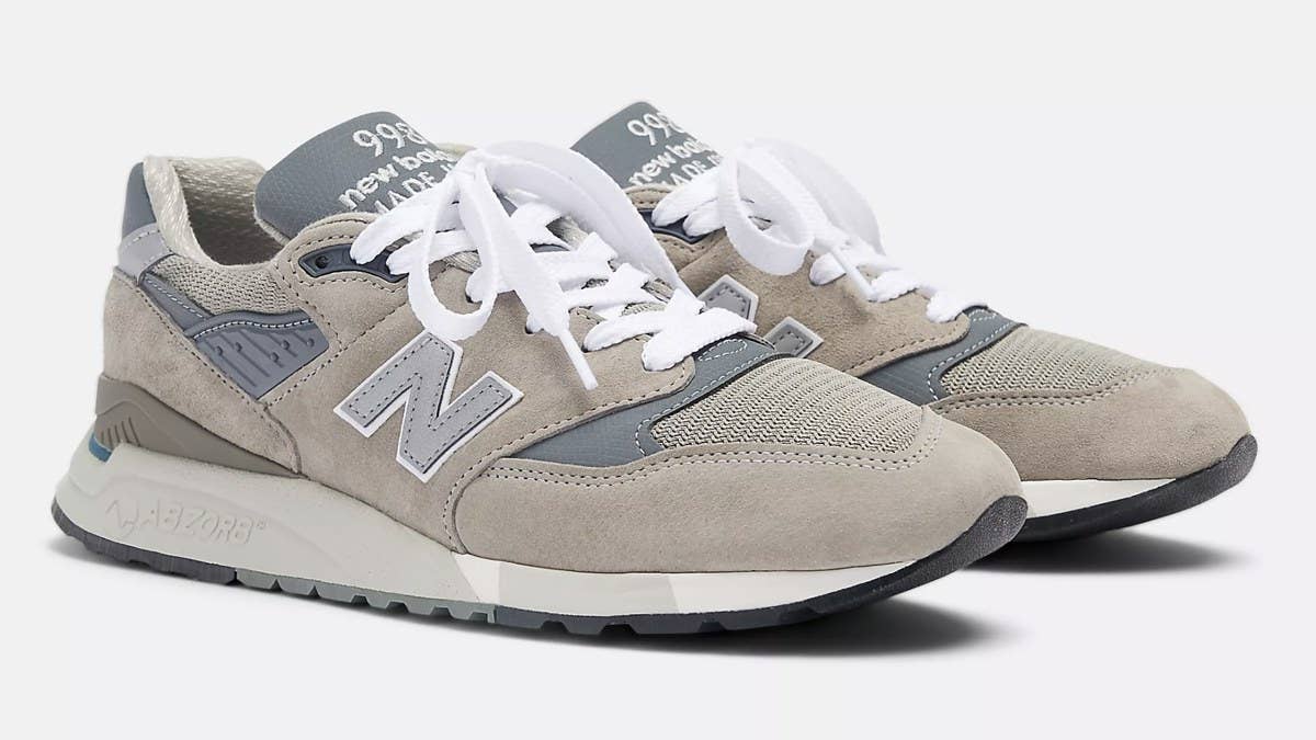 New Balance celebrates the 30th anniversary of the 998 by reissuing the original 'Grey' colorway of the shoe in May 2023. Find the release details here.