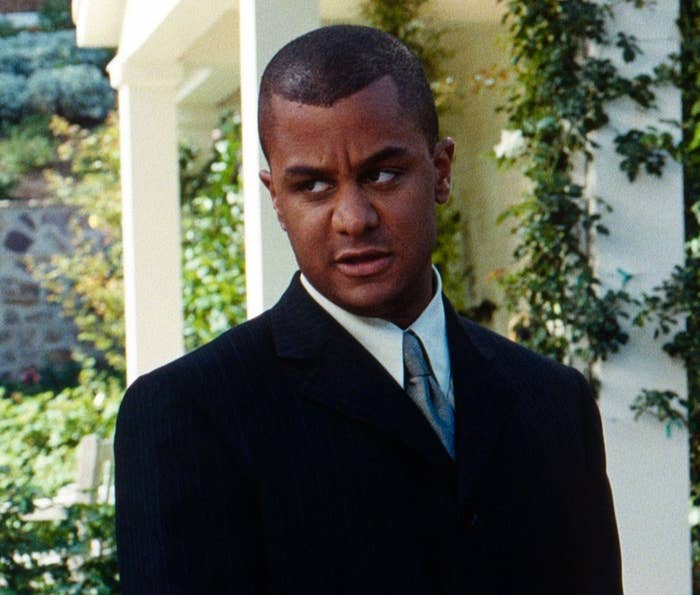 Closeup of Michel from "Gilmore Girls"