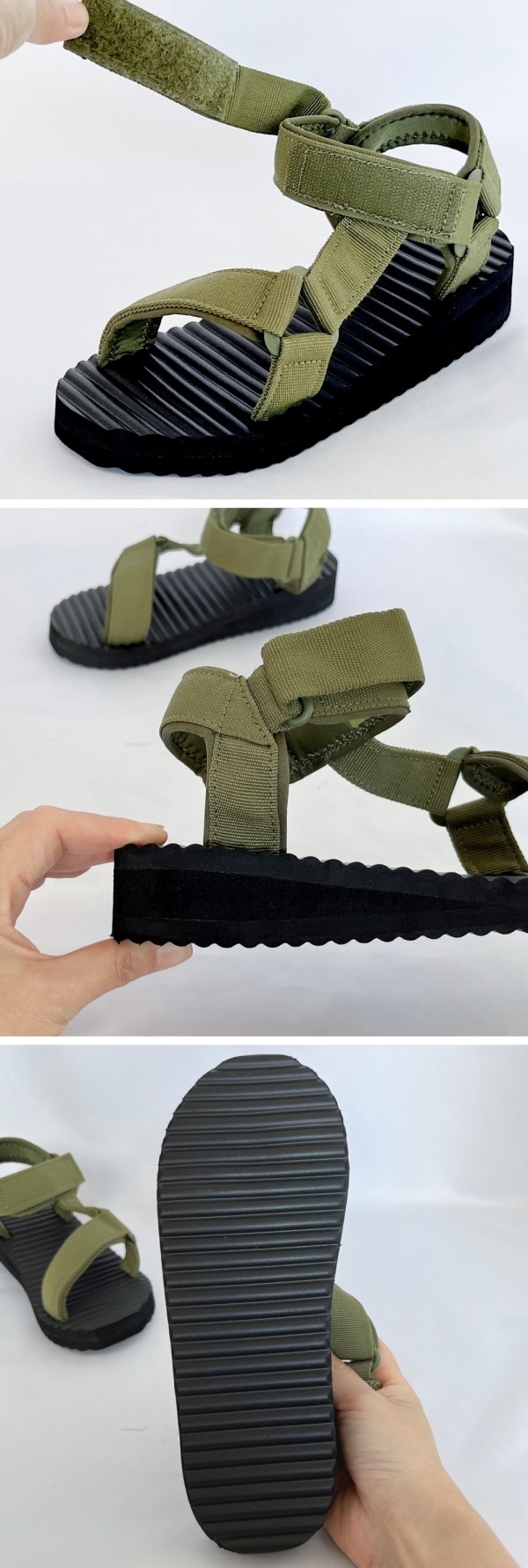 無印良品のおすすめファッション小物「波型ソール テープベルトサンダル」