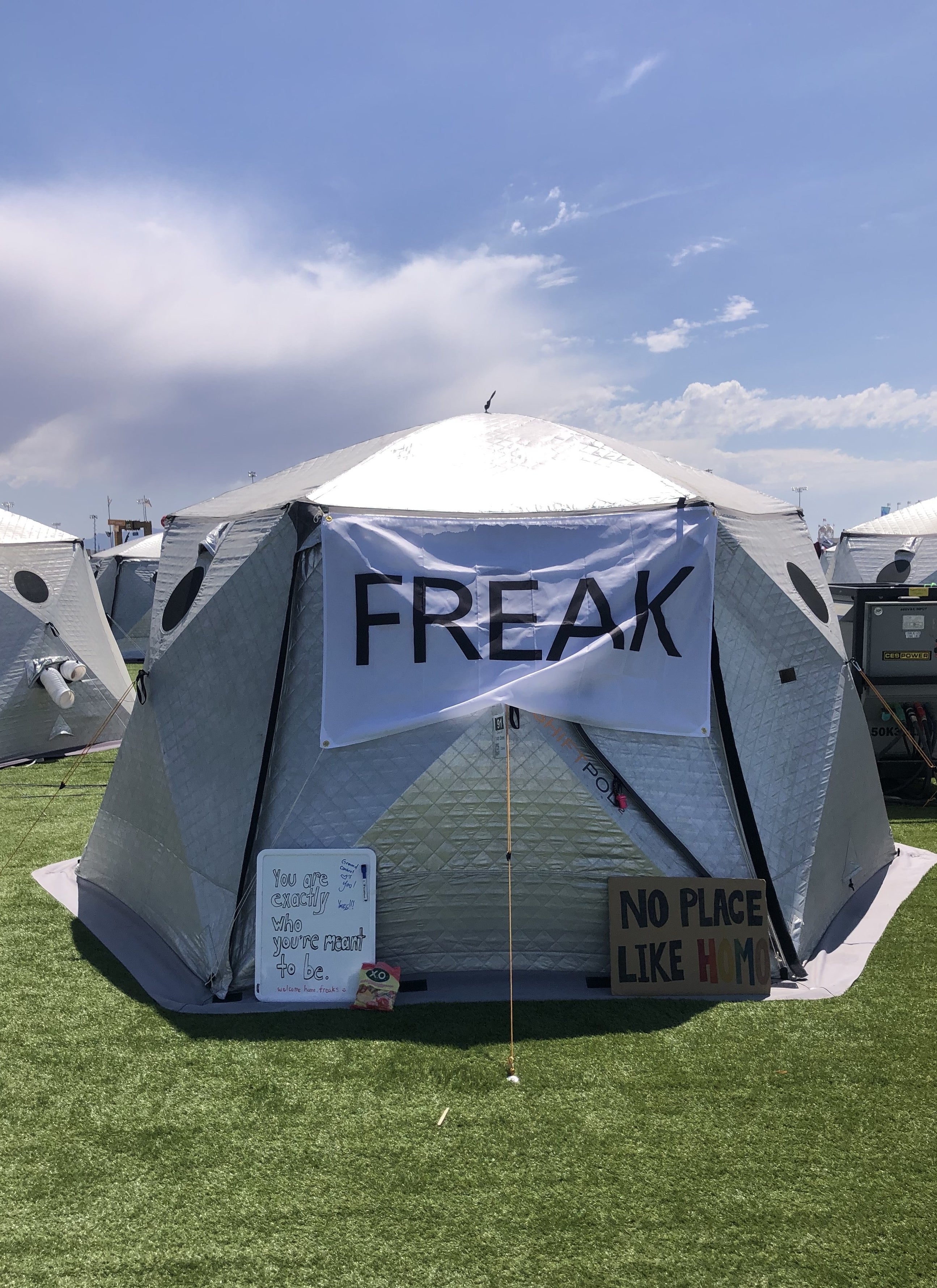 author&#x27;s tent at edc