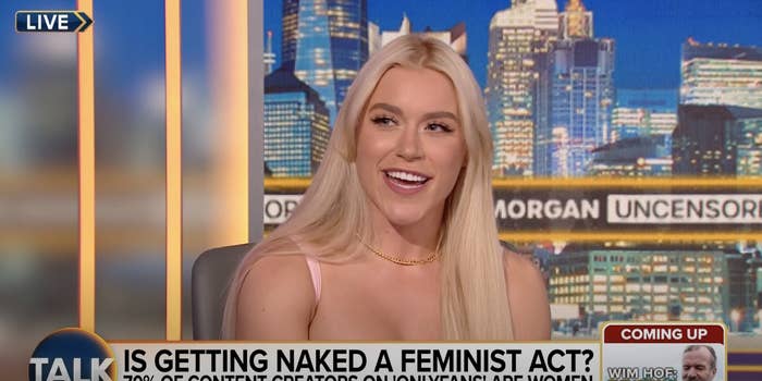 OnlyFan Creator Snaps Back At Piers Morgan Shaming Her On TV