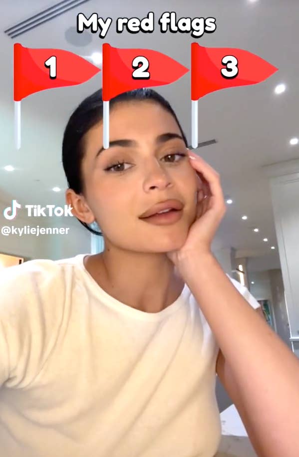 Three red flags hovering above Kylie Jenner