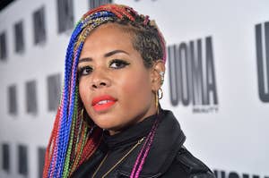 Kelis poses for a photo on the red carpet