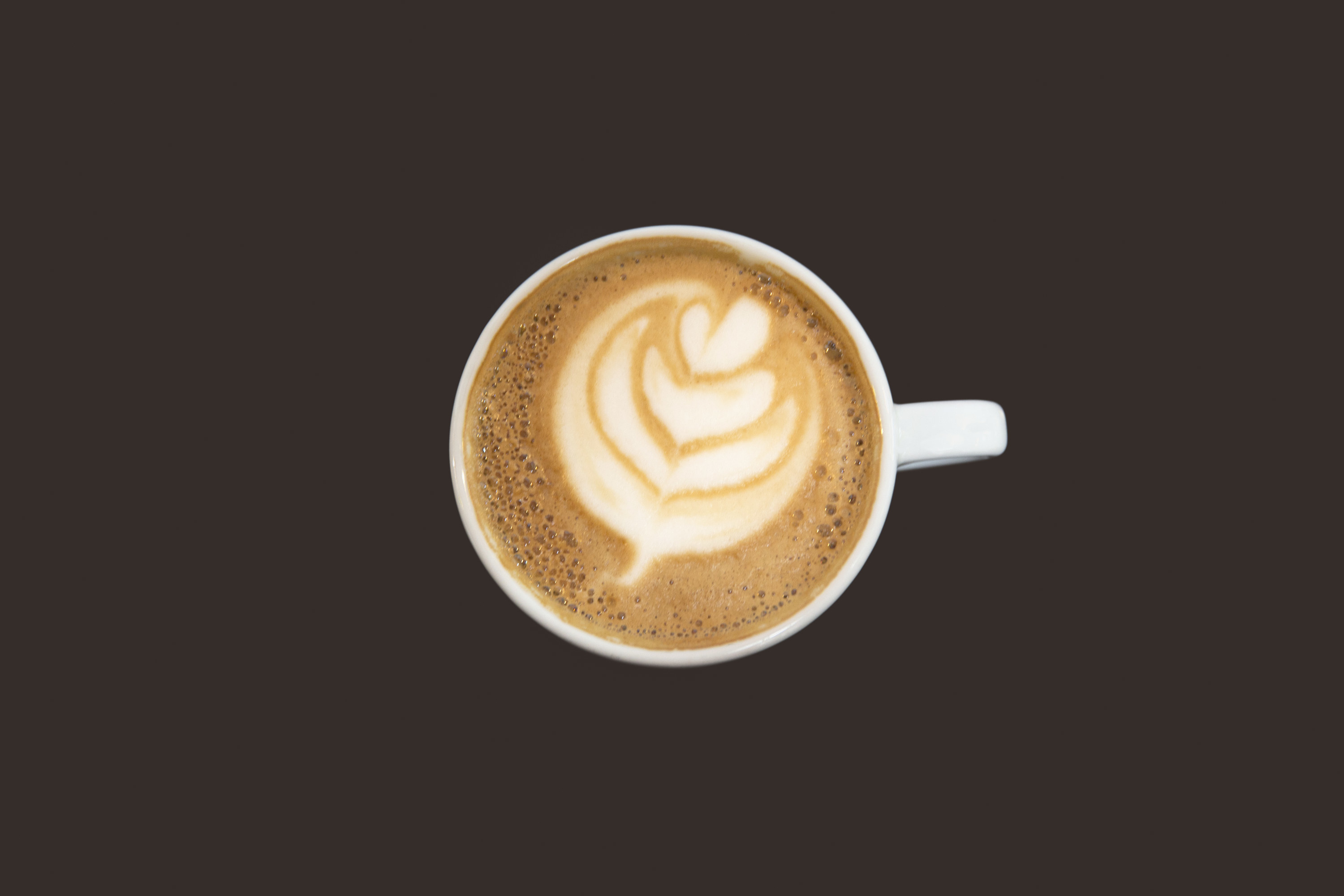 A cup of coffee with latte art