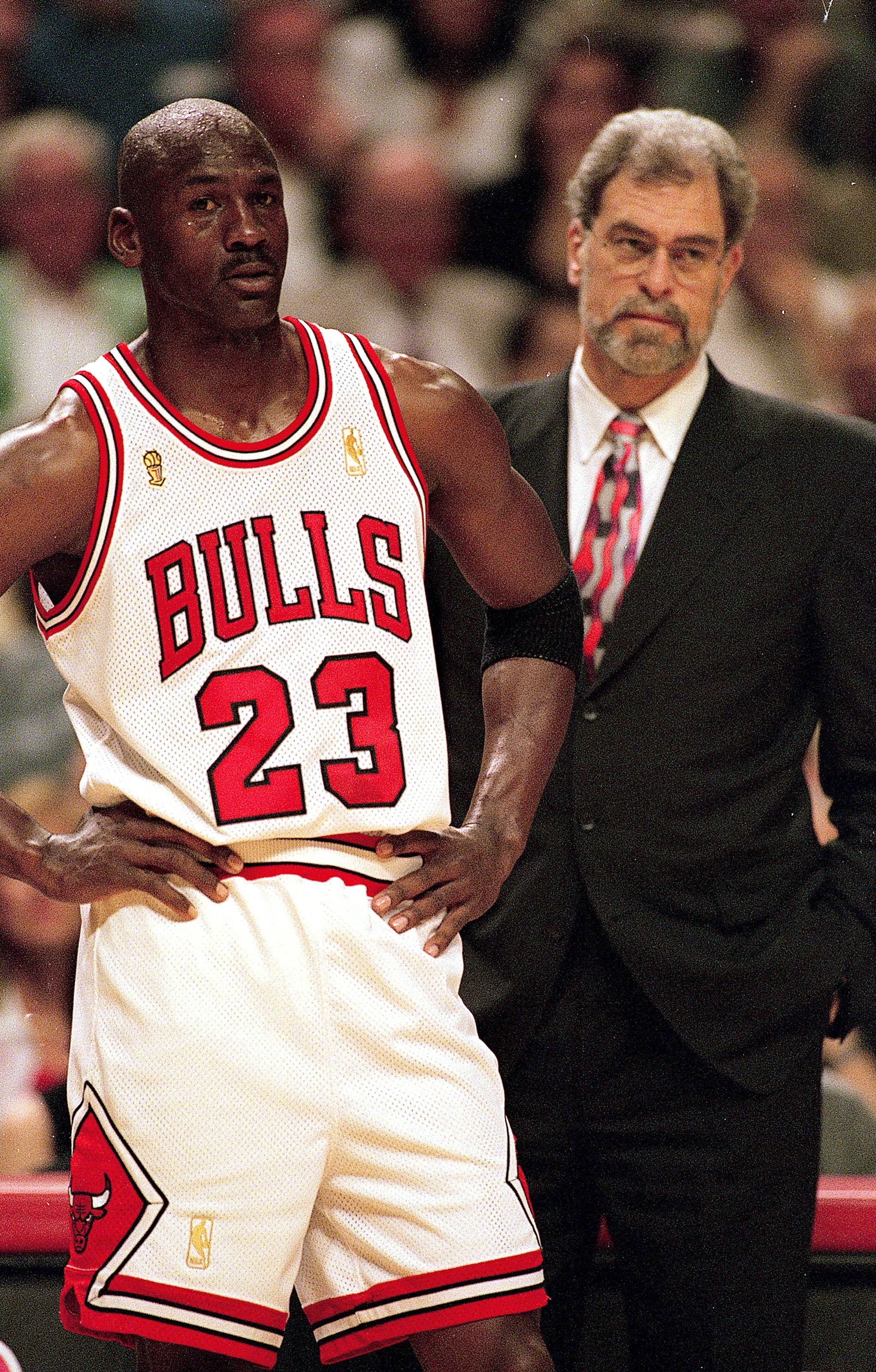 Michael Jordan and Phil Jackson