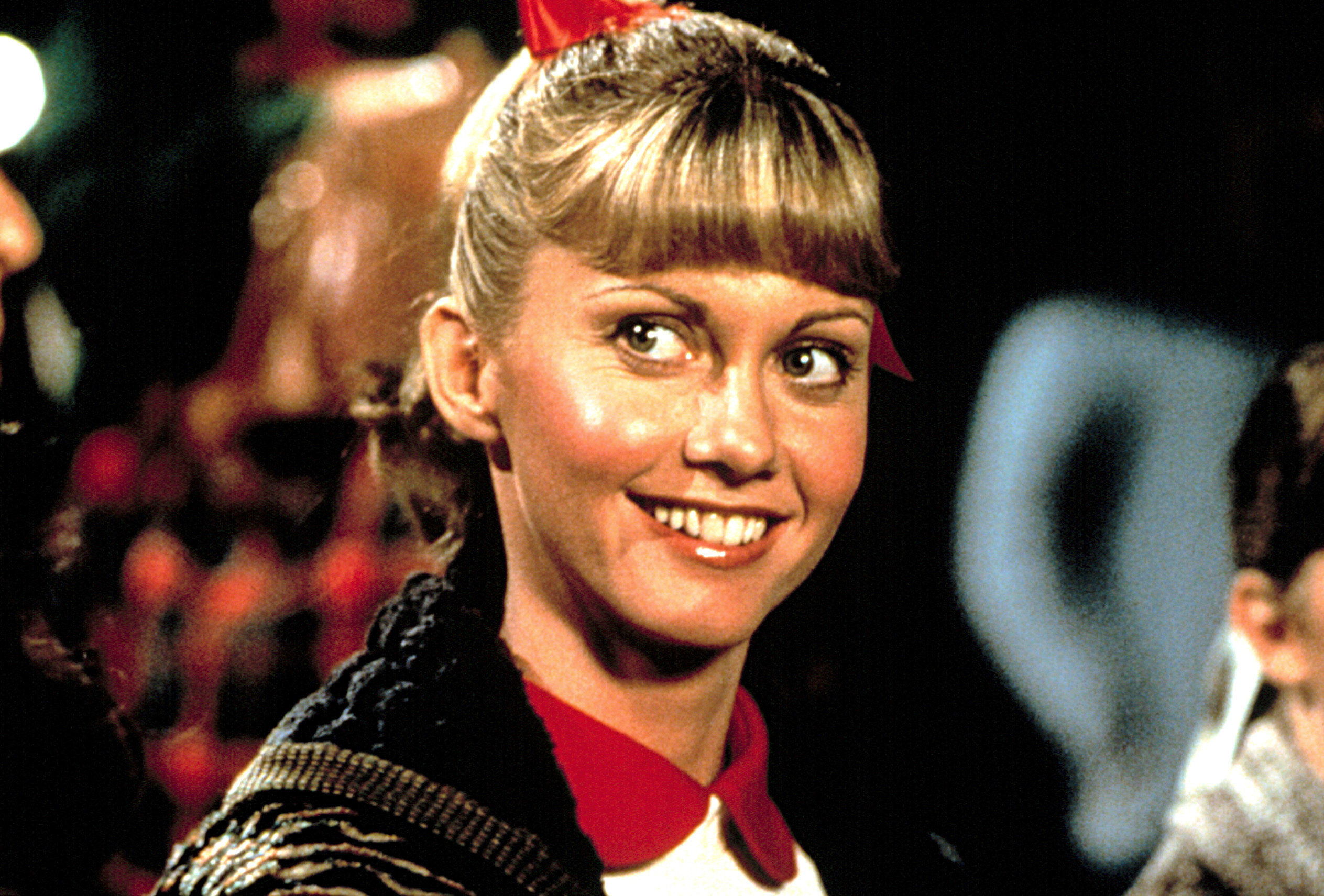 Closeup of Sandy in &quot;Grease&quot;