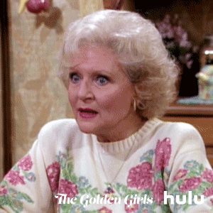 Rose looks surprised during a &quot;Golden Girls&quot; scene