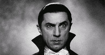 gif of the 1940s Dracula movie