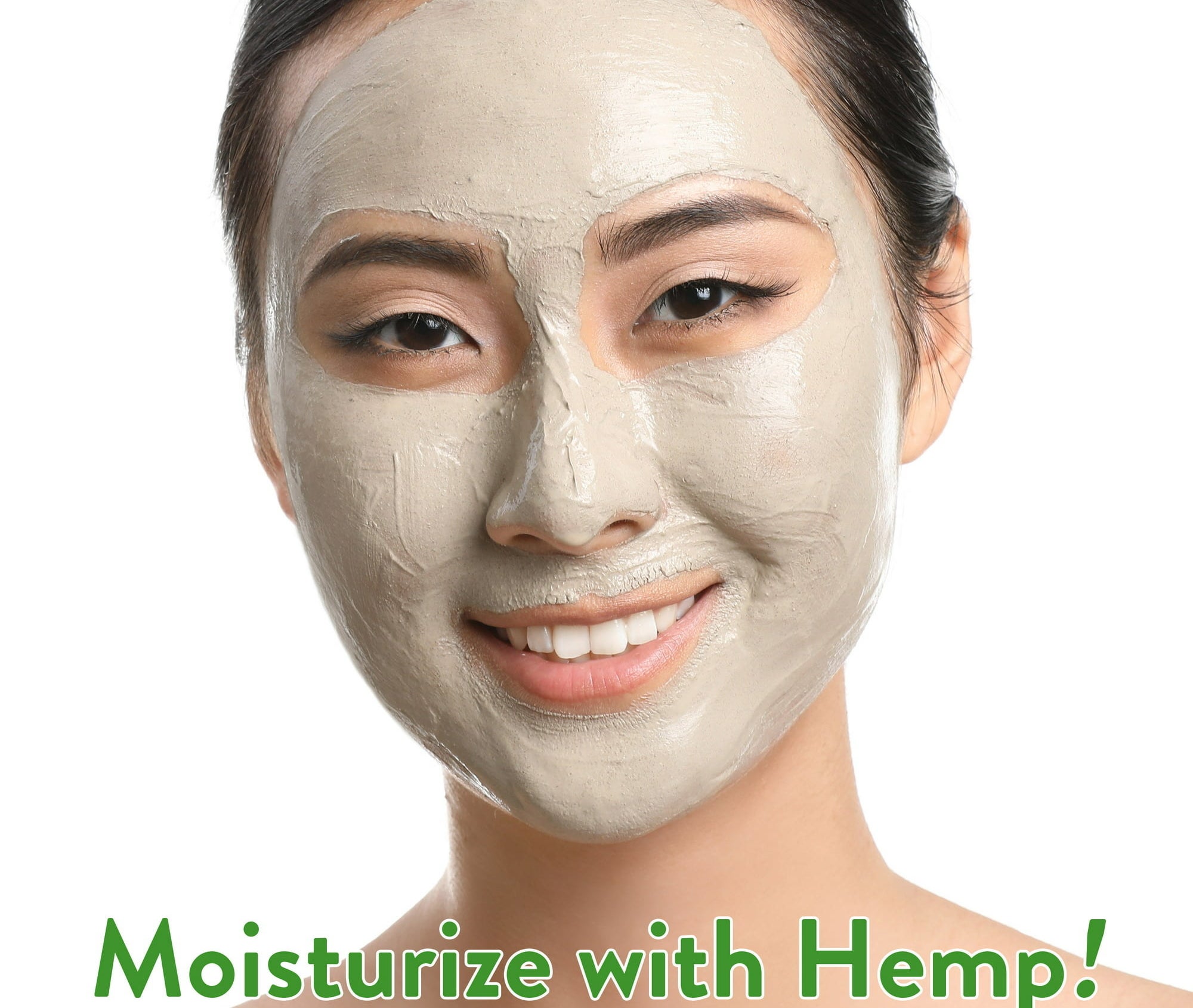 A model wearing the mask