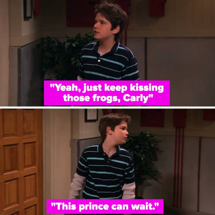 Freddie saying keep kissing those frogs, this prince can wait