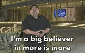 Gabriel Iglesias saying &quot;I&#x27;m a big believer in more is more&quot;
