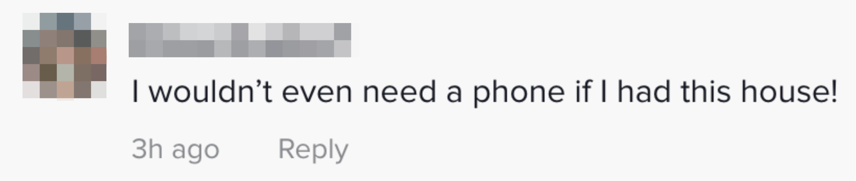 One person commented &quot;I wouldn&#x27;t even need a phone if I had this house!&quot;