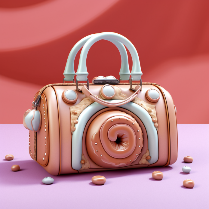 A purse inspired by Cinnabon