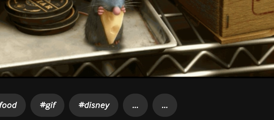 Remy from &quot;Ratatouille&quot; is eating a piece of cheese