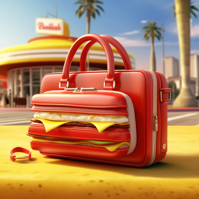 A purse inspired by In-N-Out