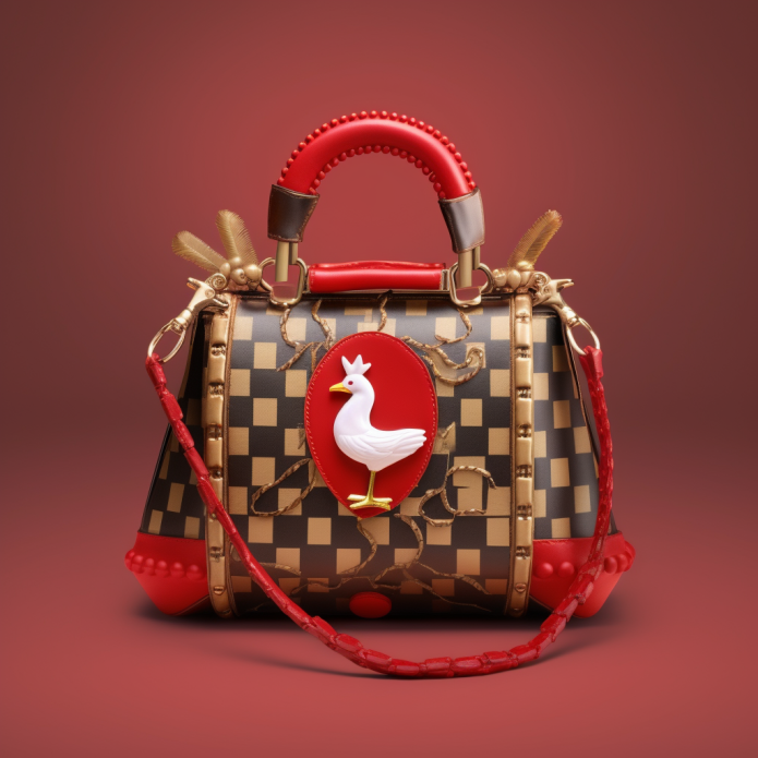 A purse inspired by Chic-fil-A
