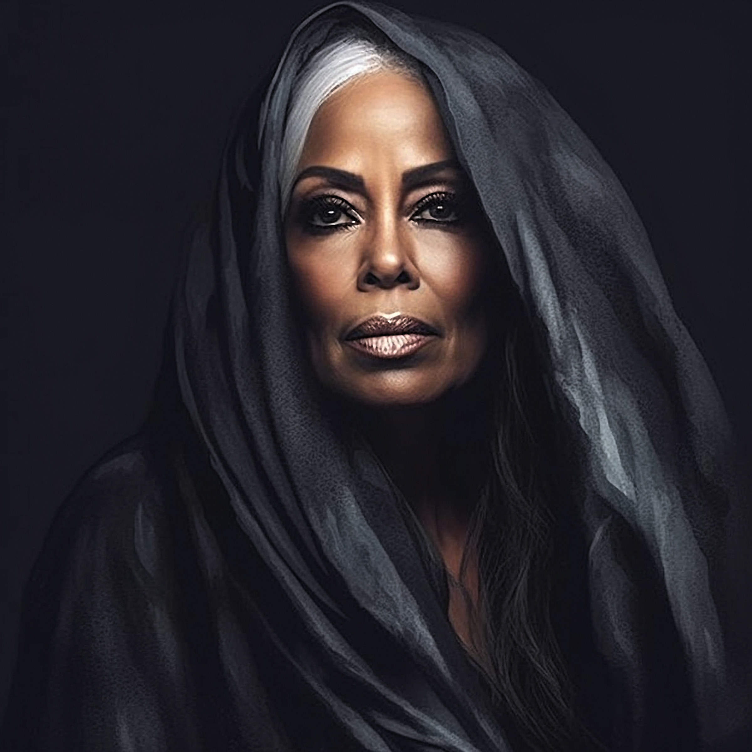 Aaliyah imagined as an older person