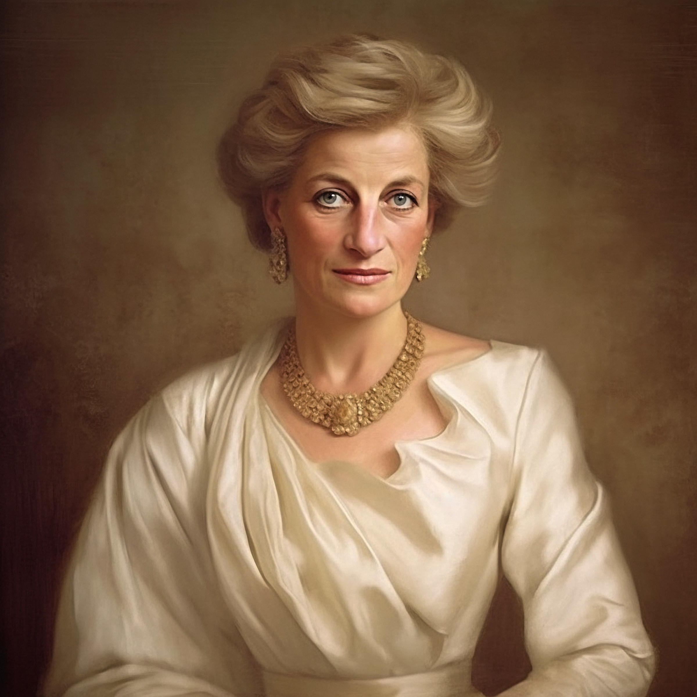Princess Diana imagined as an older person
